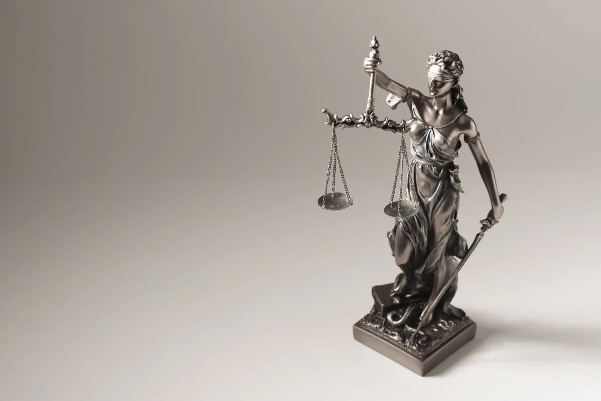 Statue of Justice - lady justice. Law, legal concept
